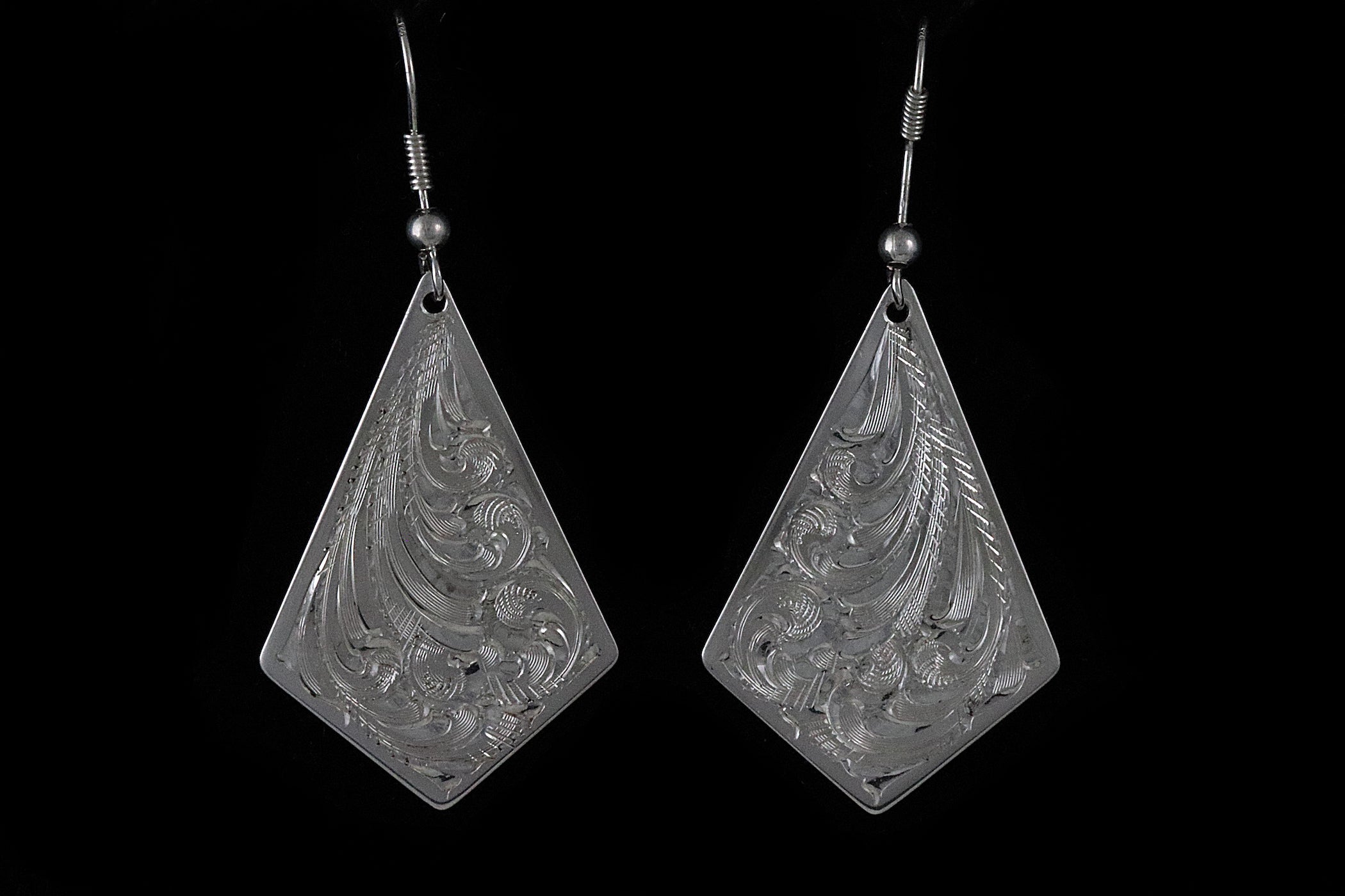 Long Triangle Earrings