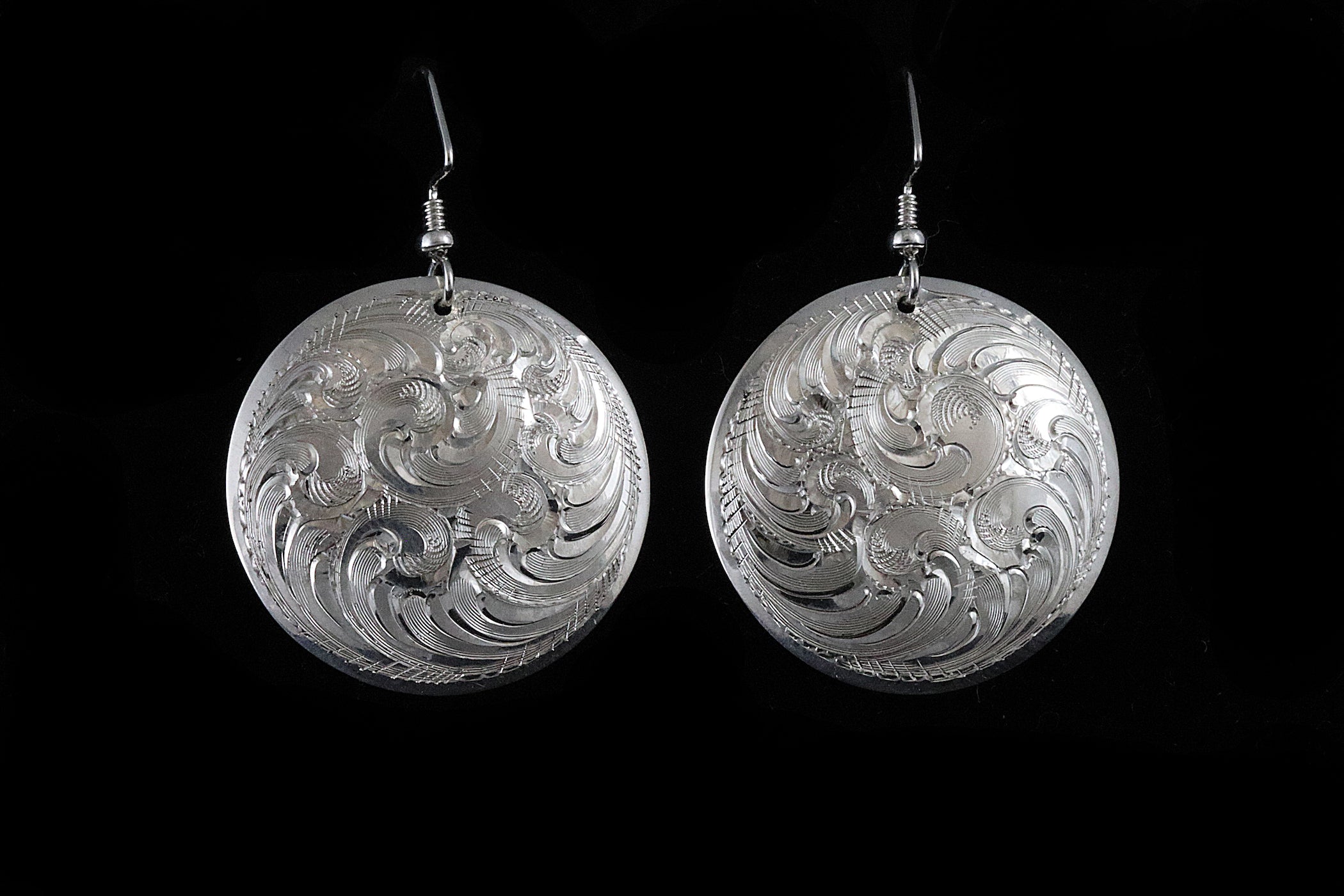 Concho Earrings 1.25"