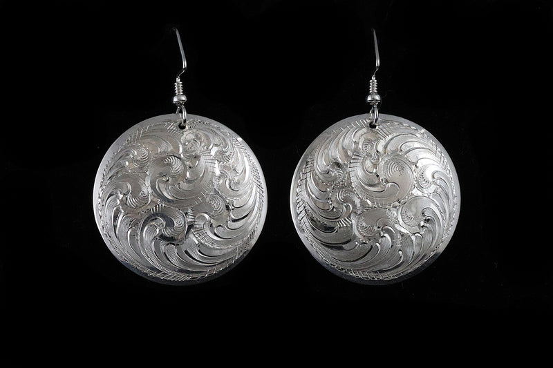 Concho Earrings 1.25"