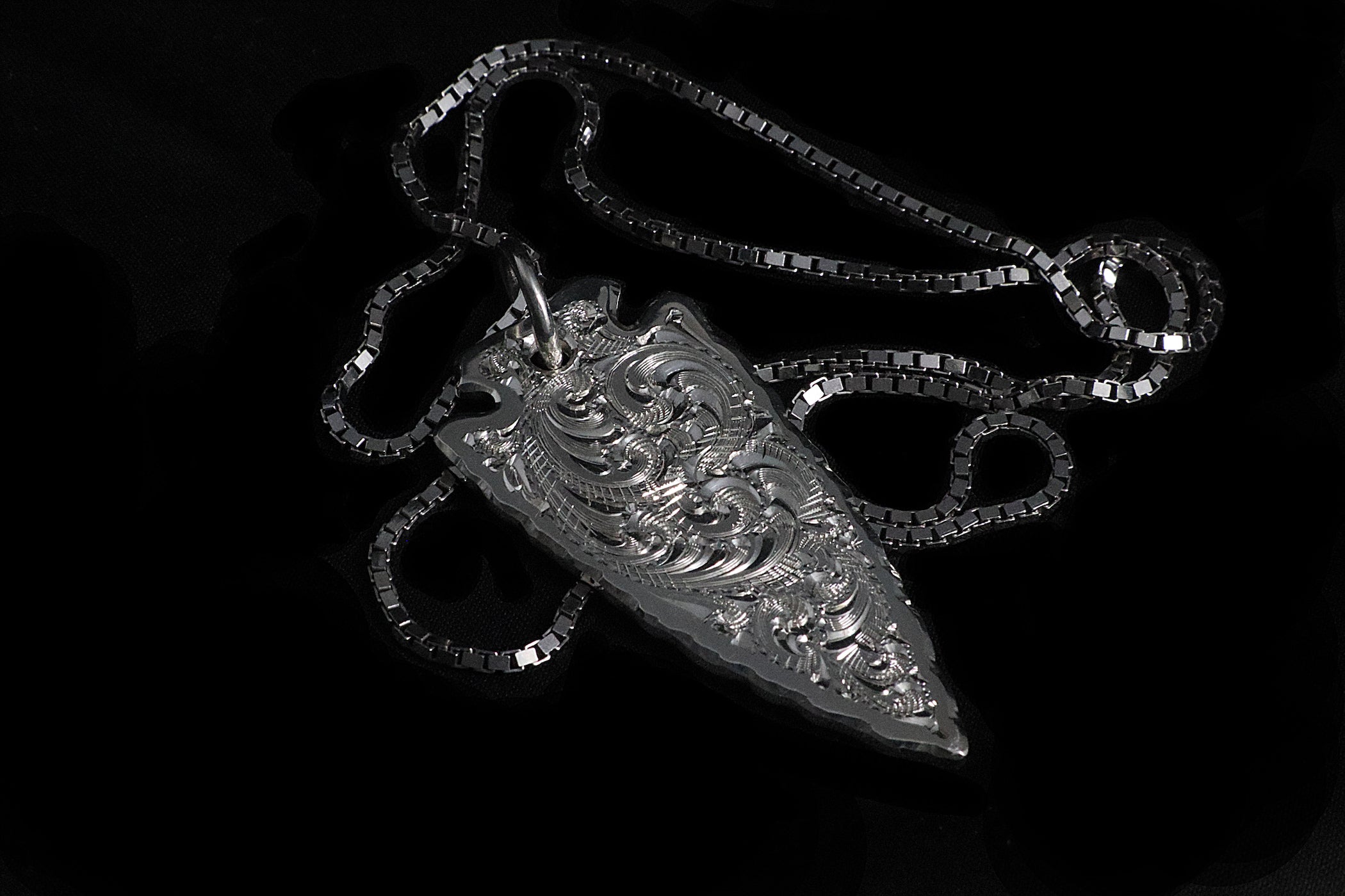 Arrowhead Pendant on Italian Box Chain