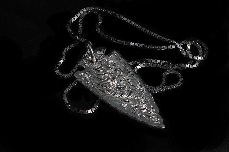 Arrowhead Pendant on Italian Box Chain